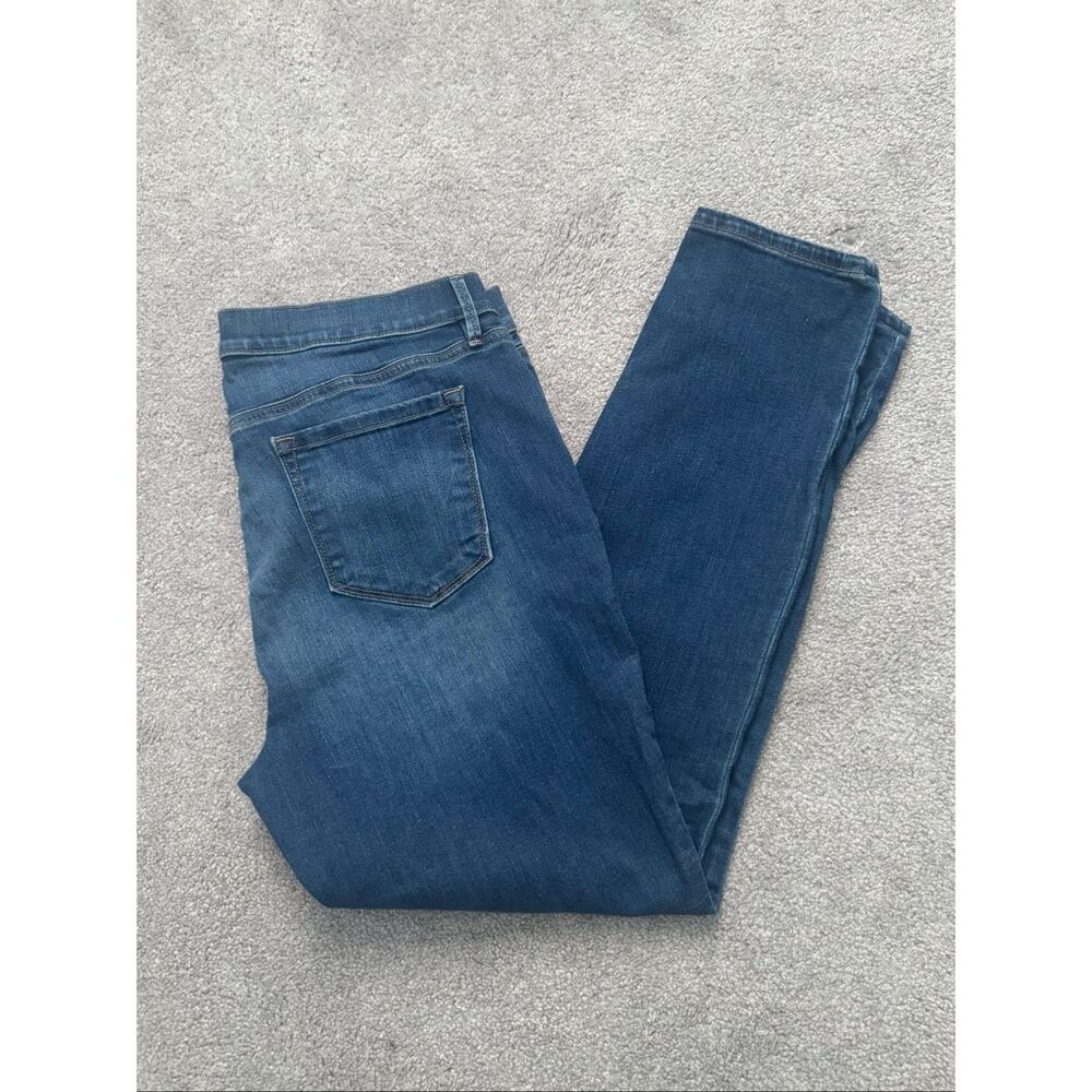 LOFT Outlet Womens Stretch Denim Modern Skinny Jeans Medium Wash Blue 14 NWOT